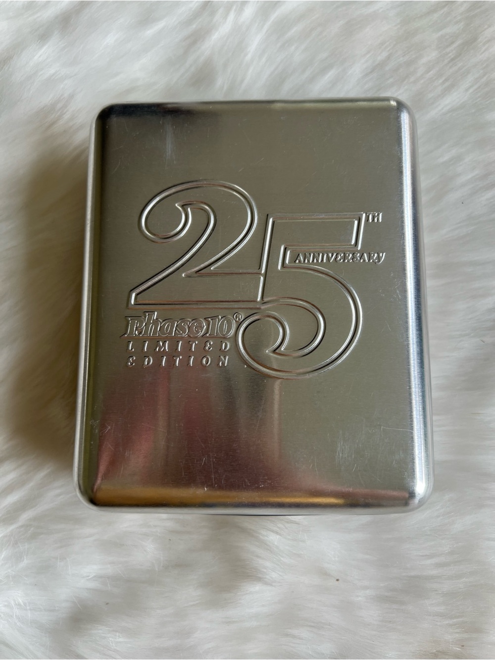 25th Anniversary Phase 10 Silver Limited Edition Metal Case